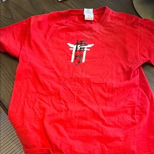 Satori Academy Red Graphic Boys  Shirt